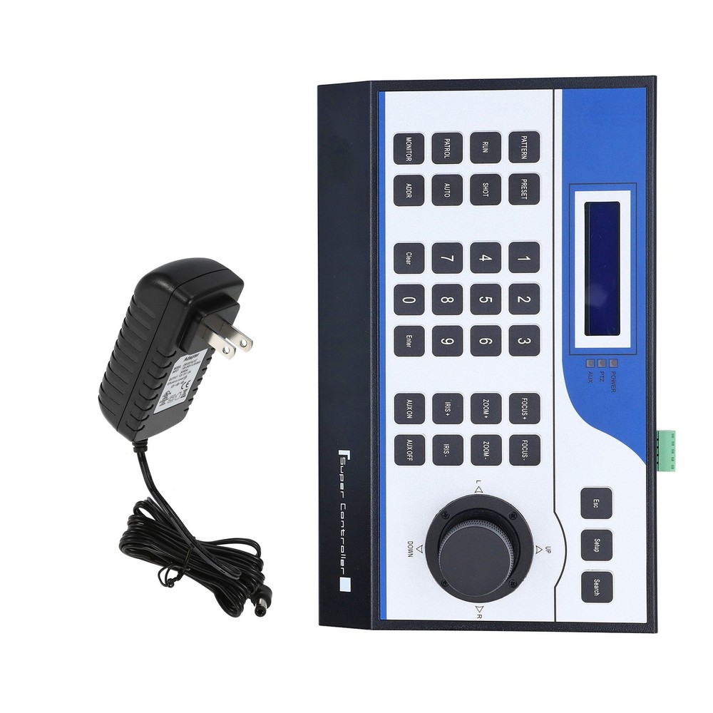 3D Camera PTZ Controller ABS Mini Analog PTZ Dome Camera Keyboard For Bank