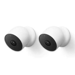 Google Nest Cam (Battery) Indoor & Outdoor Wireless Smart Home Security 2-Pack