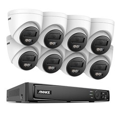 ANNKE 8CH NVR 4K POE Audio Security IP Camera System Color Night Human Detection