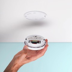 Smartwares 10.04.62 détecteur de fumée – Capteur Optique – Bouton de Test – 85db