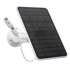 Solar Panel for Outdoor Security Camera Battery 10W Micro USB Type-C PD 3M Cable