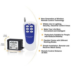 eMylo AC 220V-230V-240V 1000W 6 x 1 Channel 433MHZ RF Relay Module Switch Learni