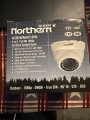 Northern HDDWMVFIRW HD Outdoor 1080P 2.8-12mm 90′ IR Eyeball Camera – White