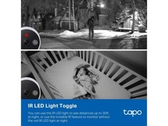 TP-Link Tapo 2K QHD Security Camera, Indoor/Outdoor, Color Night Vision, Free Pe