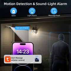 Solar Camera Security Outdoor – 100% Wire-Free Security Cameras Wireless Outdoor