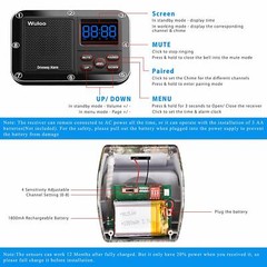 Solar Driveway Alarms Wireless System 500m Long Range Motion Sensors Waterproof