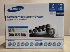 Samsung Video Security System 16 Channel DVR 10 Camera Bundle SDS-P5102 2TB, NEW