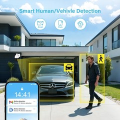 JENNOV 8MP POE Security IP Camera Outdoor Night Two-Way Audio Human Detection
