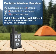 Portable Outdoor Perimeter Alarm System- 1/4 Mile Waterproof Wireless Motion