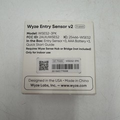 Wyze Sense Entry Sensor V2 x3 – Home Security System Add-On Open Box