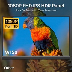 Wgk 15.6 Inch Portable Monitor 1080P Fhd Travel Display Hdmi/Usb-C Compatible