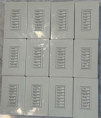 Lutron Homeworks Light Almond QS Wired seeTouch Keypad HQWD-W7B With Plate