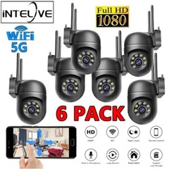 6 x Wireless 5G WiFi Security Camera System Smart outdoor Night Vision Cam 1080P