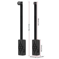 1080P Mini WiFi Camera Hotspot WiFi Connection Motion Alert Audio Flexible Lens
