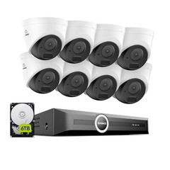 SANNCE 8CH NVR 3MP 5MP POE Security IP Camera System Outdoor Audio Recording AI