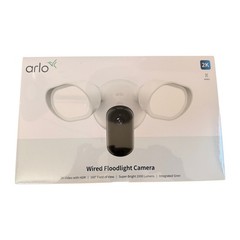 Arlo Wired Floodlight Camera Home Security Camera with 2K Video & HDR NEW IN BOX