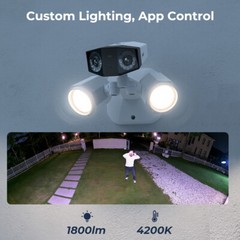 Reolink 4K PoE Floodlight Camera 180° View Dual-Lens Smart Detection 2 Way Talk