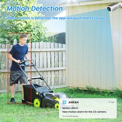 ANRAN Solar Security Camera 3MP Wireless WIFI CCTV Audio Home Outdoor IP66