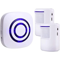 Wireless Motion Sensor Alarm System – Long Range Driveway Alerts w/ 38 Tunes