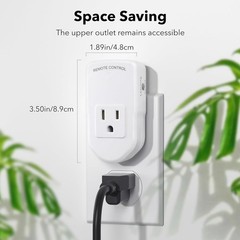 Power Outlet Wireless Control Reliable Instant Switch for Lights Fans 120V 1200W