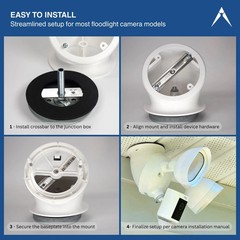 60-deg Soffit Mount for Floodlight Cameras – Ring Pro/Plus, Blink, Wyze & more