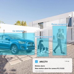 ARCCTV Wireless Security Camera System Outdoor WiFi Pan/Tilt Audio Night Vision