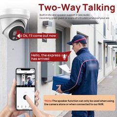 10pcs Vikylin 6MP IP Camera POE Outdoor IR 30m 2Way Audio Outdoor NDAA compliant