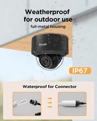 PANOOB Security Camera System PoE, 8PCS 5MP With 8CH NVR 2TB HDD New!!!