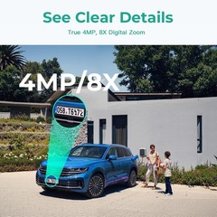 4MP Outdoor Indoor Security Cameras for Home 2.4g/5g Cameras Wired, 2PCS