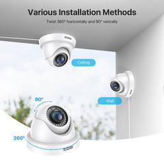 2MP 1920TVL Hardwired Outdoor Security Camera, Ideal for TVI/CVI/AHD/CVBS 960H,