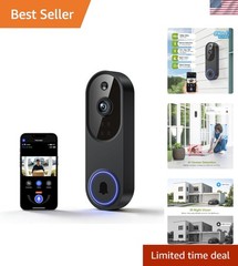 High-Definition Wireless Doorbell with Cloud Storage & Two-Way Audio Interaction