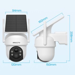 ANRAN Solar Battery Powered Wireless Security Camera System WiFi IP Outdoor Home