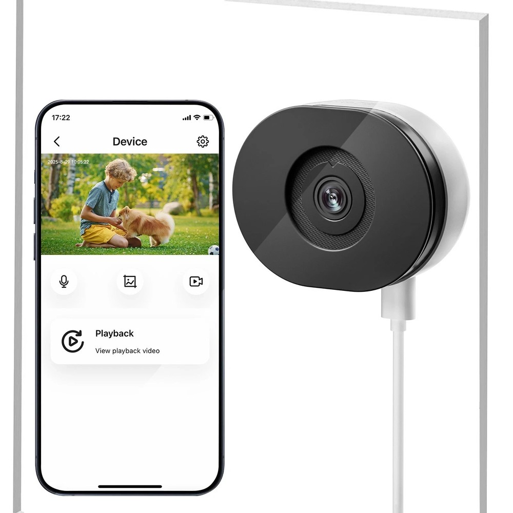 4MP 2.5K Window Camera Wireless Security Camera 7/24 Recording 5G&2.4G WIFI