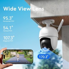 8MP 10CH NVR Outdoor Wireless Security CCTV PTZ Camera System 12” Monitor 2TB