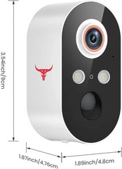 2 Pack Wireless Security Camera Smart Night Vision Outdoor 2.4G WiFi Cameras