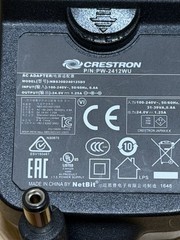 Original Crestron AC Adapter NBS30D240125D5 30W PW-2412WU 24V 1.25A Charger