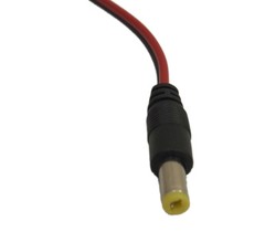 2pcs DC Male end Power Connector Jack Lead End Pigtail for CCTV Security Camera