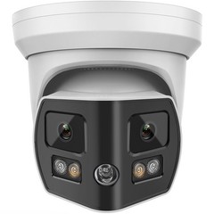 Vikylin 4K 8MP 180° Dual Lens POE IP Camera Full Color+IR Dual Light 2-Way Audio