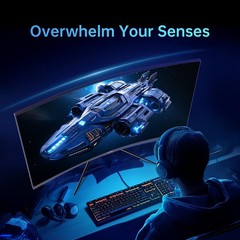 KTC 32″ 240Hz 1ms 1500R Curved Gaming Monitor 1080P 125% sRGB FreeSync/G-Sync