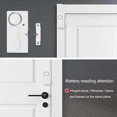 Apartment Safety Magnetic Window Door Alarm *2 Control by Remote Simple Function