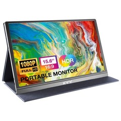 KYY 15.6″ Portable Monitor FHD 1080P USB-C HDMI Gaming HDR IPS w/ Smart Cover