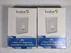 Ecolink DLS-ZWAVE5 Z-Wave Plus Decora Wireless Light Switch – Lot Of 2