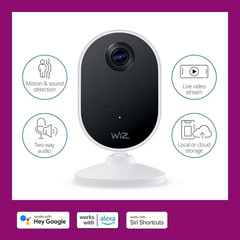 WiZ 1080p HD Indoor Security Camera Audio Motion Detection Night Vision 604603
