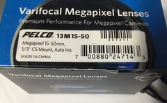 Pelco 13M15-50 Varifocal Lens W/ 15-50mm 3MP High Quality Images Auto Iris NEW!