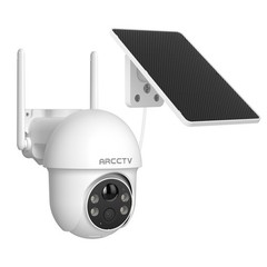 ARCCTV WiFi Solar Security Camera System Wireless Pan Tilt Outdoor Night Vision