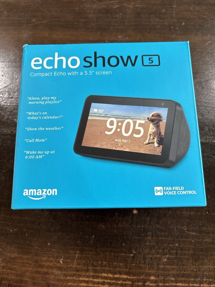 NEW- Amazon Echo Show 5 Smart Display Speaker – Charcoal Gray