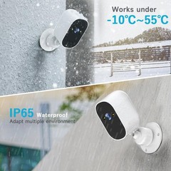 XVIM Solar Wireless Security Camera 1080P Battery Power Night Vision with Panel