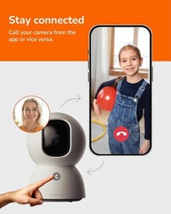 SensForge 2.5K 360° Pan-Tilt Lite WiFi Security Camera, AI Detection, 2-Way Talk