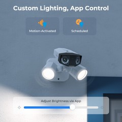 Reolink 4K PoE Floodlight Camera 180° View Dual-Lens Smart Detection 2 Way Talk