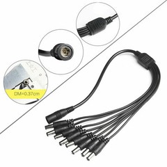 12V 5A Power Supply Adapter +8 Way Splitter Cable for DVR/CCTV Camera/LED Strip